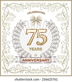 Anniversary card 75 years