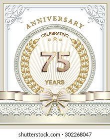 Anniversary card 75 years