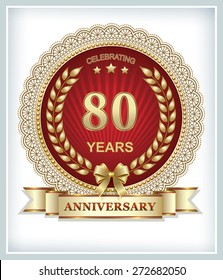 Anniversary card 80 years
