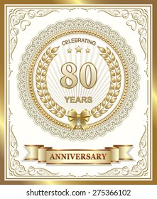 Anniversary card 80 years
