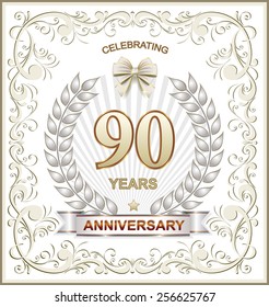 Anniversary card 90 years