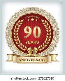 Anniversary card 90 years