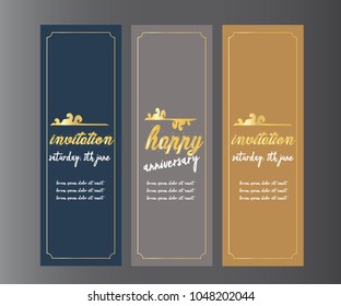 Anniversary cards design