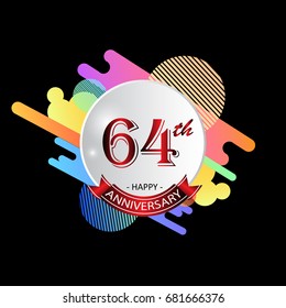 anniversary celebration 64th years greeting