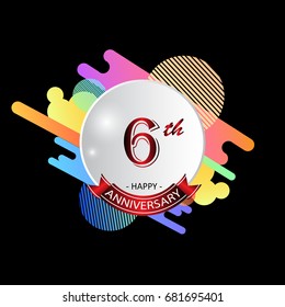 anniversary celebration 6th years greeting