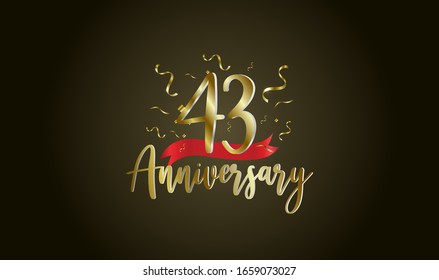 43rd Anniversary Images, Stock Photos & Vectors | Shutterstock