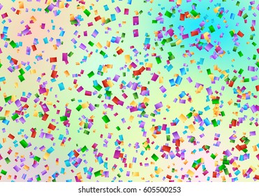 Anniversary celebration background with multicolored confetti
