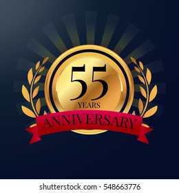 Anniversary Celebration Badge Stock Vector (Royalty Free) 548663776 ...