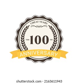 Anniversary celebration badge vector template design
