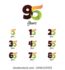 Anniversary Celebration Design Banner Trendy