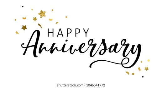 Design de celebração de aniversário, letras e tipografia de belas artes