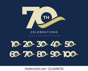 Anniversary celebration Logo Colletions Template 