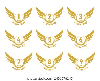 Anniversary  Celebration Logo Design Vector 