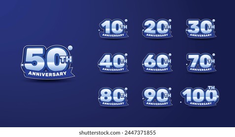 Jubiläumsfeier-Set-Design mit Gradient