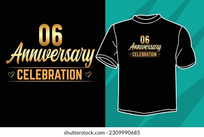 anniversary celebration t shirt design