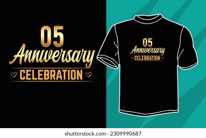 anniversary celebration t shirt design