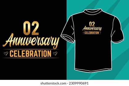 anniversary celebration t shirt design