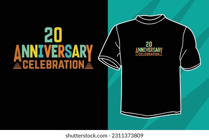 anniversary celebration t shirt design