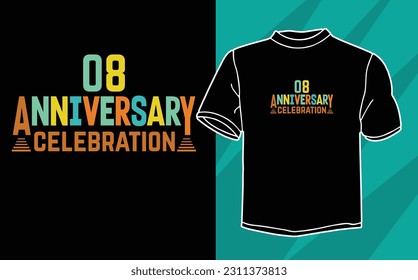 anniversary celebration t shirt design