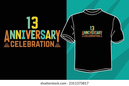 anniversary celebration t shirt design