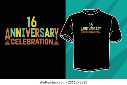 anniversary celebration t shirt design