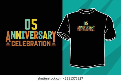 anniversary celebration t shirt design