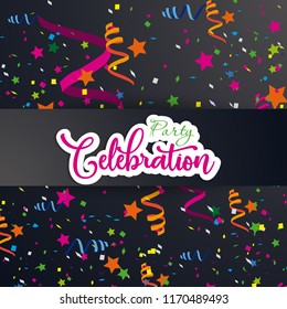 Anniversary celebration,Birth day card ,vector illustration. 