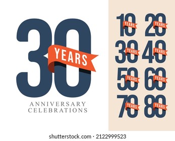 anniversary celebrations ccollections logo design concept