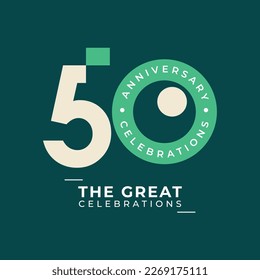 anniversary celebrations logo design template