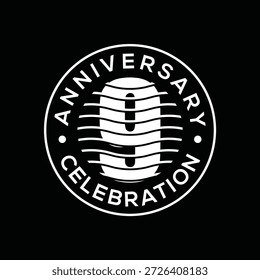 Plantilla de diseño de logotipo número 9 de aniversario. Concepto de icono de Vector de diseño de número abstracto de olas de mar