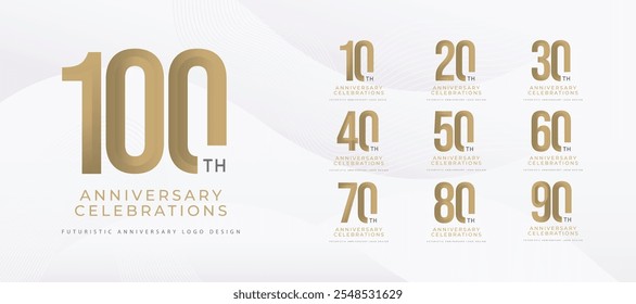 Anniversary collections logo design template