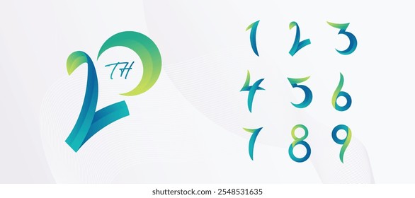 Anniversary collections logo design template