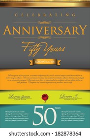 Anniversary colorful background