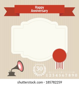 Anniversary design elements
