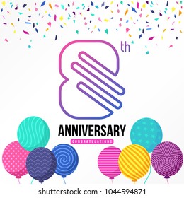 Anniversary Design Stock Vector