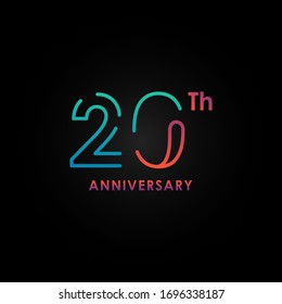 Anniversary Elegant Number Vector Design