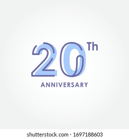 Anniversary Elegant Number Vector Design