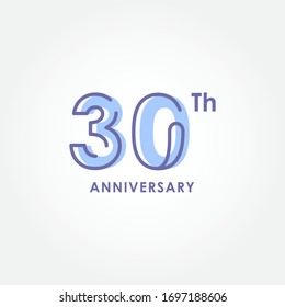 Anniversary Elegant Number Vector Design