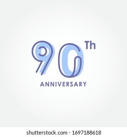 Anniversary Elegant Number Vector Design