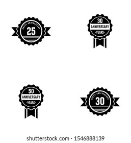 anniversary emblem logo design inspiration