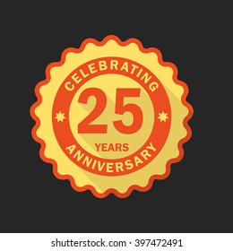 Anniversary emblem, logo template. 
