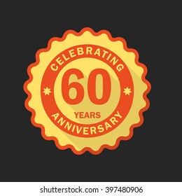 Anniversary emblem, logo template. 