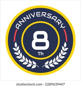 emblema del aniversario número de logotipo vectorial 1 a 100 con elementos portadores de arroz fresco