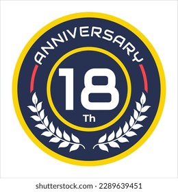 emblema del aniversario número de logotipo vectorial 1 a 100 con elementos portadores de arroz fresco