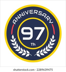 anniversary emblem vector logo numbers 1 to 100 with cool rice paddy vector elements