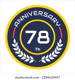 anniversary emblem vector logo numbers 1 to 100 with cool rice paddy vector elements