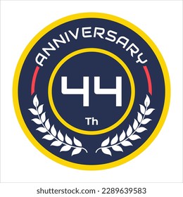 emblema del aniversario número de logotipo vectorial 1 a 100 con elementos portadores de arroz fresco
