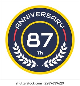 anniversary emblem vector logo numbers 1 to 100 with cool rice paddy vector elements