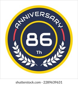 anniversary emblem vector logo numbers 1 to 100 with cool rice paddy vector elements