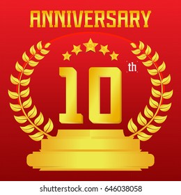 Anniversary emblems 10